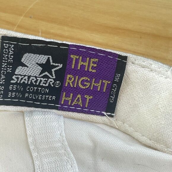 Vintage Chicago Bulls 1996 Starter Snapback Cap Hat White The Greatest Team Ever - Picture 7 of 7